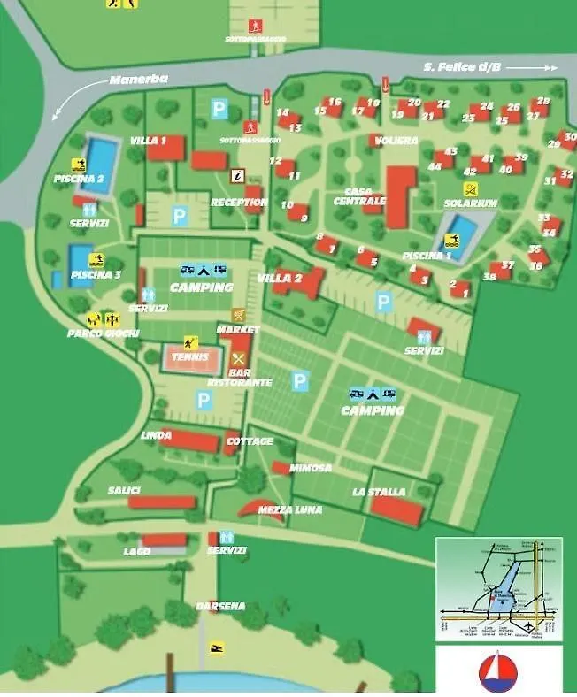 Zweizimmerwohnung In Villaggio Sanghen مانربا ديل جاردا